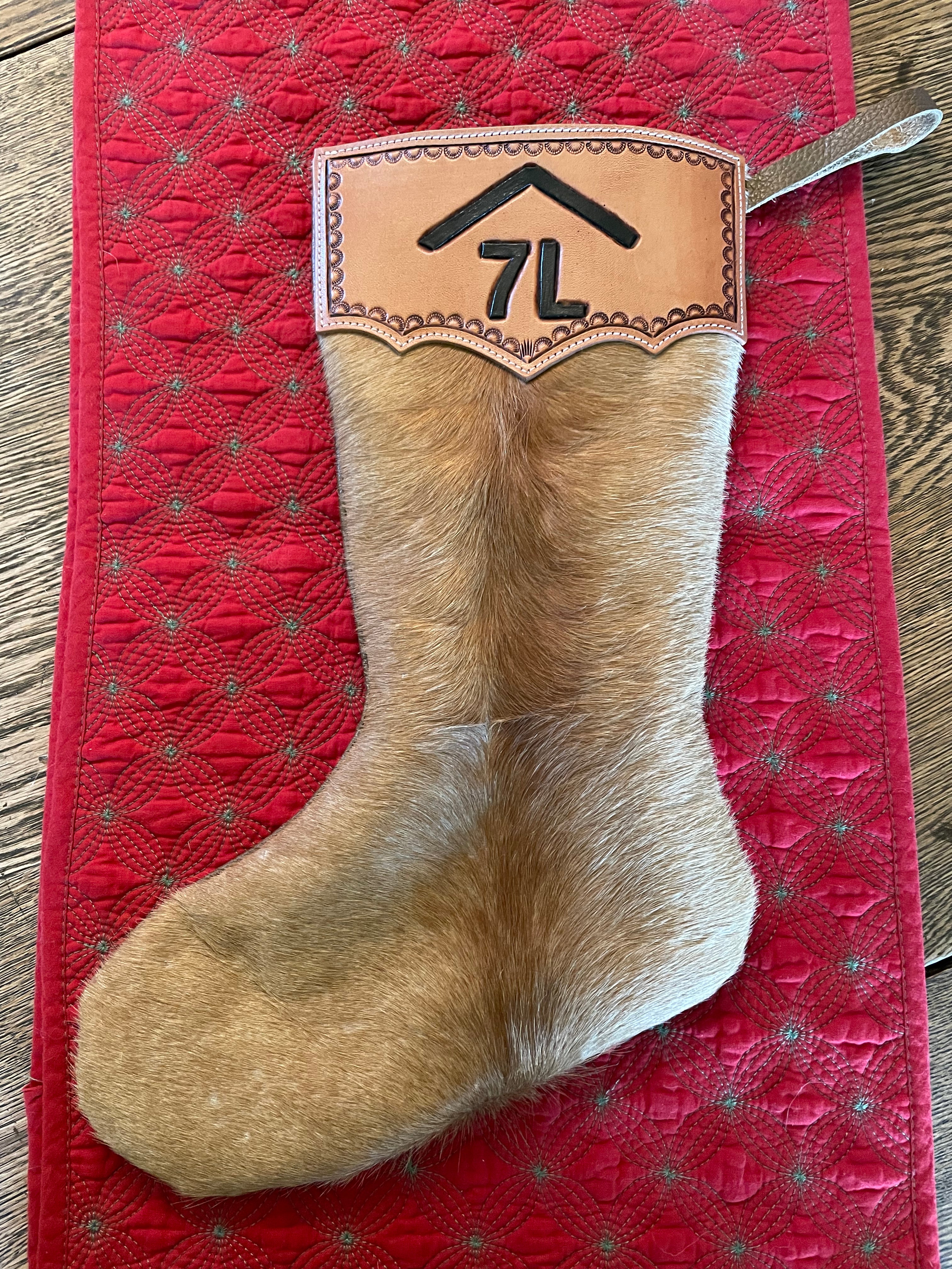 Custom Leather Christmas Stockings – RDs Longhorn Designs