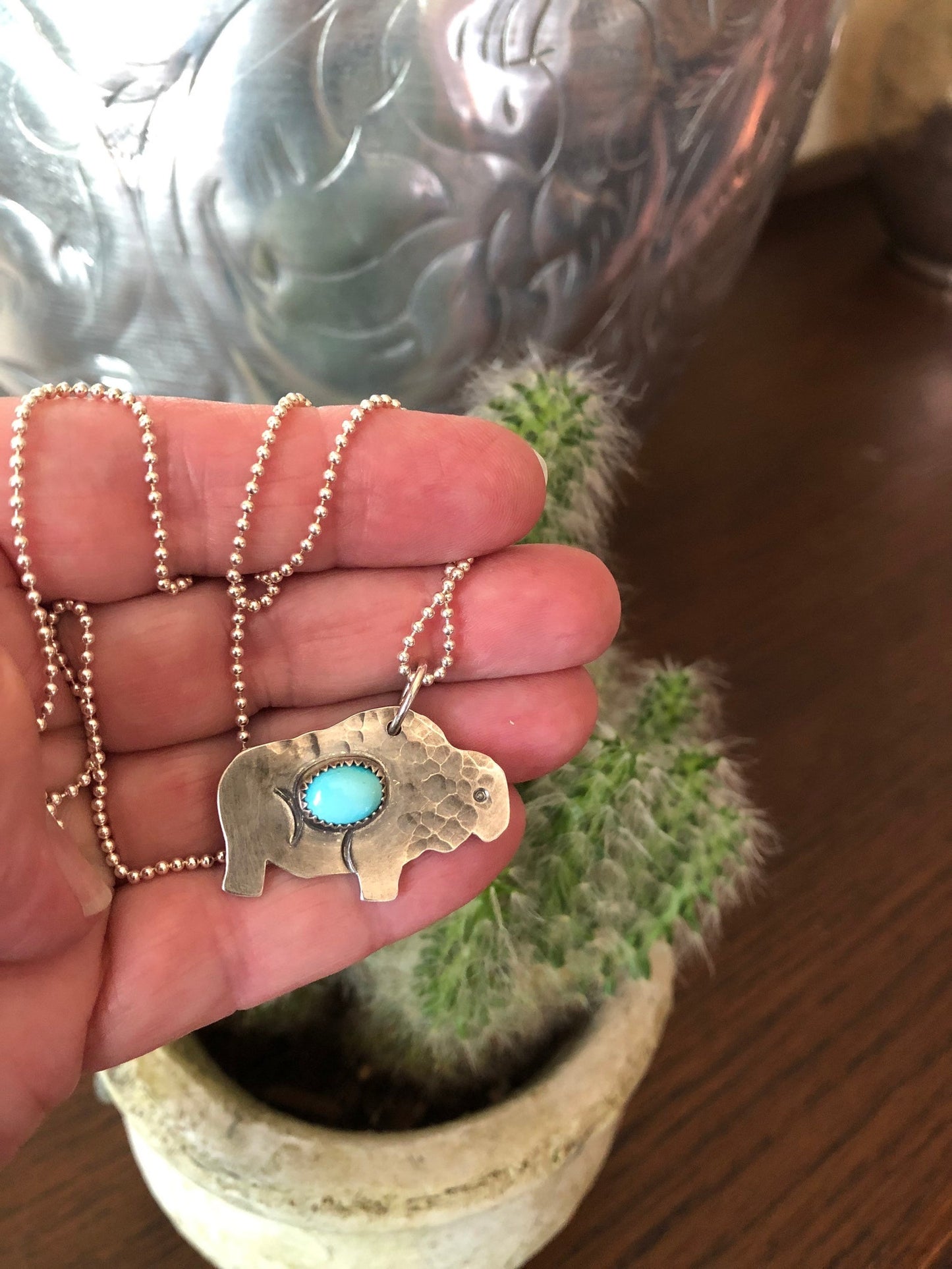 White Buffalo Pendant